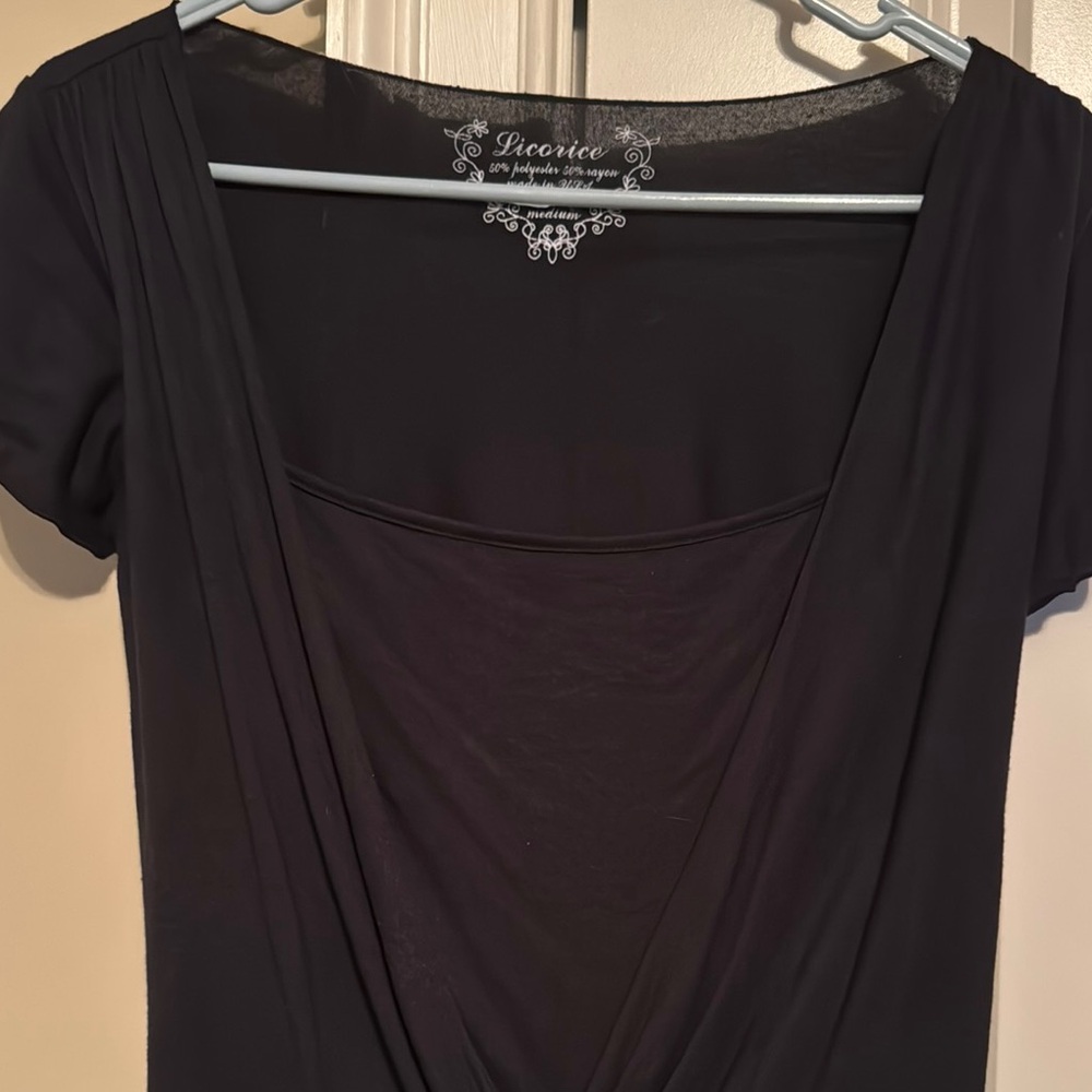 Licorice Black Blouse